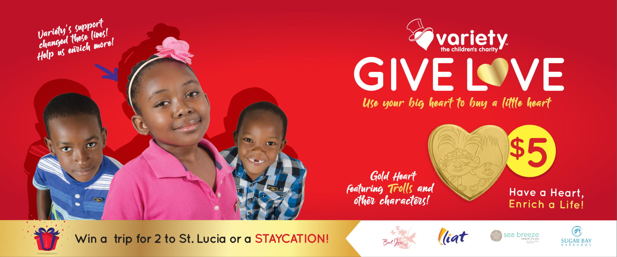 Get a Gold Heart Pin for just 5 from Variety